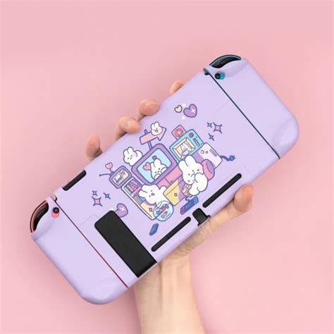 Kawaii Lazy Bunny Nintendo Switch Case Bundle Ookawaii