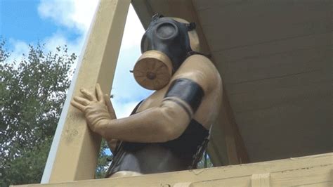 Vile Habit Rubber Catsuit Fuck With Gasmask P Mp