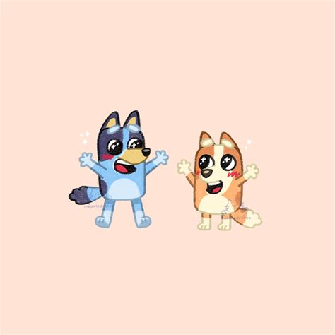 Bluey And Bingo Fanart R Bluey