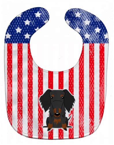 Carolines Treasures Bb Bib Patriotic Usa Wire Haired Dachshund Black