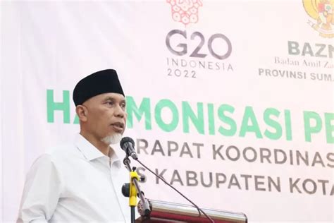 Potensi Capai Rp T Gubernur Sumbar Sebut Pengumpulan Zakat Belum