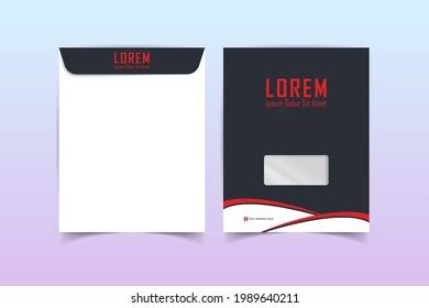 Envelope Design A4 Envelope Vector Design Stock Vector Royalty Free