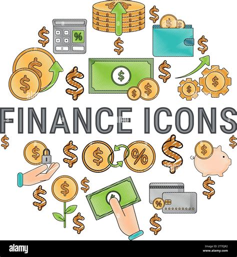 Set Of Finance Icons Vector Stock Vector Image Art Alamy