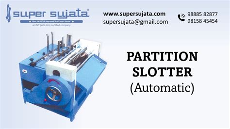 Partition Slotter Machine Automatic SUPER SUJATA Corrugatedbox