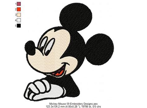 Mickey Mouse 59 Embroidery Designs