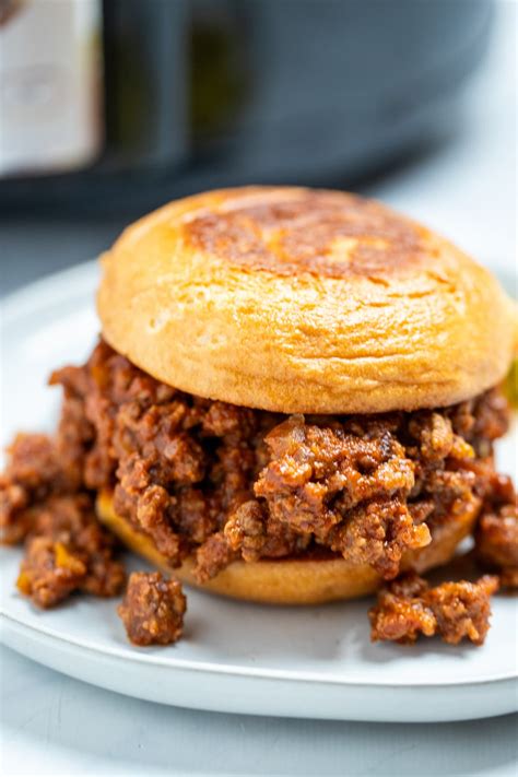 Crockpot Sloppy Joes • Dishing Delish