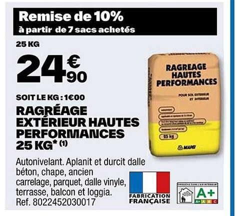 Promo Ragr Age Ext Rieur Hautes Performances Kg Chez Brico D P T