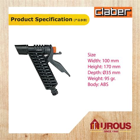 Claber Spray Pistol 8756 Aurous Hardware Online Store