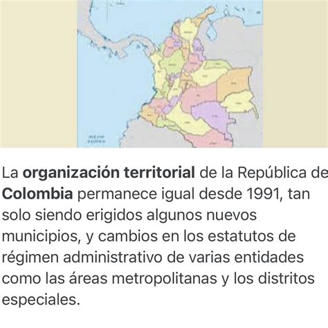 Como Evoluciono La Organizacion Territorial De Colombia Brainly Lat