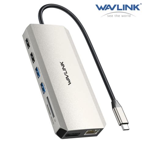 WAVLINK USB C Hub Triple Monitor 12 In 1 Laptop Docking Station