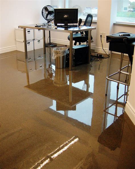 Epoxy Flooring For An Office In Oakville On Epoxy Floor Flooring Flooring Contractor