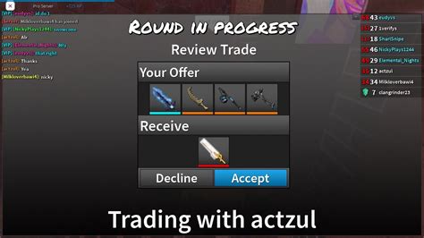 Roblox Assassin Trading Making Good Trades In Assassin Youtube