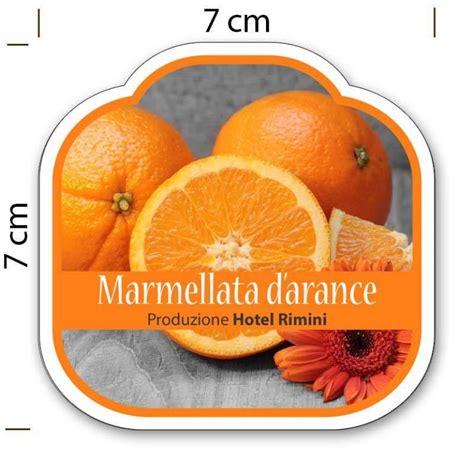 Etichette Adesive Marmellata Sagomate E Personalizzate Poche Copie