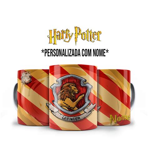 Caneca Personalizada Harry Potter Grifin Ria Nome Elo