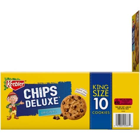 Keebler® Chips Deluxe® Original King Size Chocolate Chip Cookies, 10 ct ...