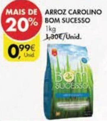 Promoção Arroz Carolino Bom Sucesso 1kg em Pingo Doce