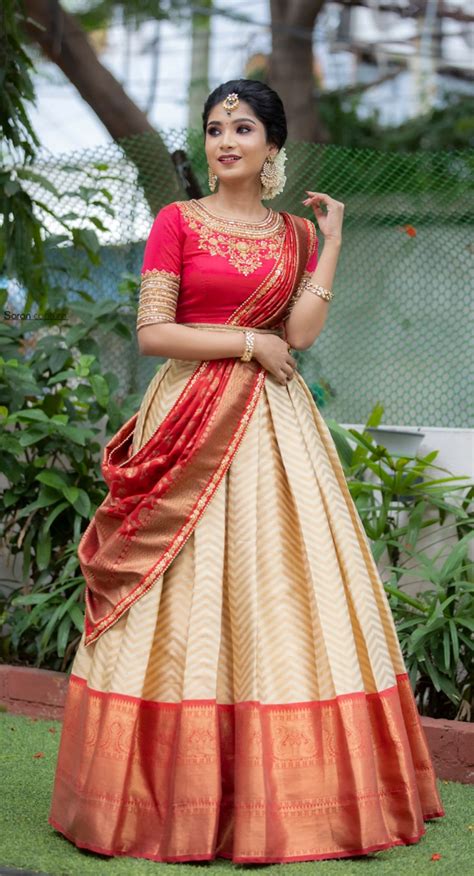 25 Thavani Pavadai Half Saree Langa Dhavani Ideas Her Lyfe