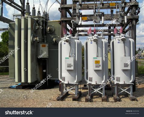 Distribution Substation Voltage Regulators Stock Photo 4925350