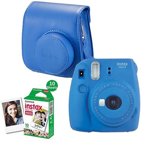 Kit Fujifilm INSTAX Mini 9 Azul Cobalto Câmara Instantânea Compra