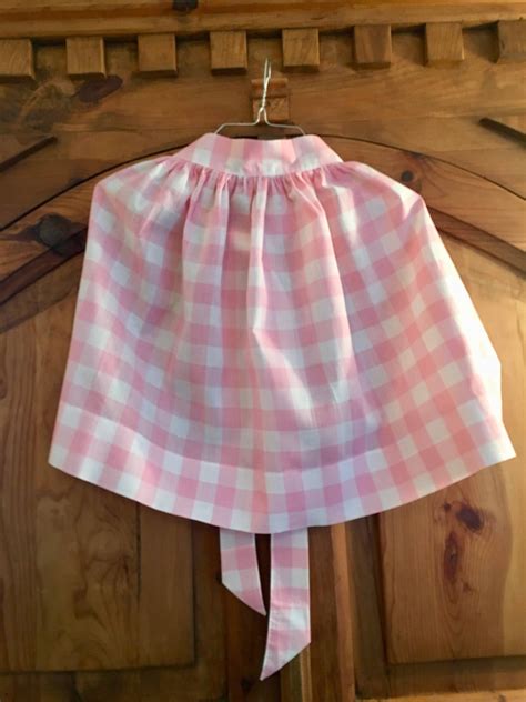 Vintage Apron Pink Gingham Etsy Aprons Vintage Pink Gingham Gingham