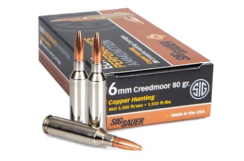 Sig Sauer Offers Elite Copper Hunting Ammo In 6mm Creedmoor