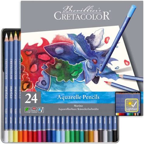 Set de 24 Lápices de Colores Acuarelables para Bellas Artes con Estuche