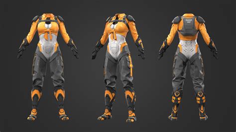 ArtStation - Sci-fi female outfit #2 / Marvelous Designer, Sergey ...