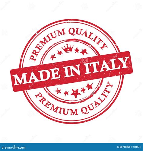 Made In Italy Premium Quality Sticker Stock Vector Illustration Of