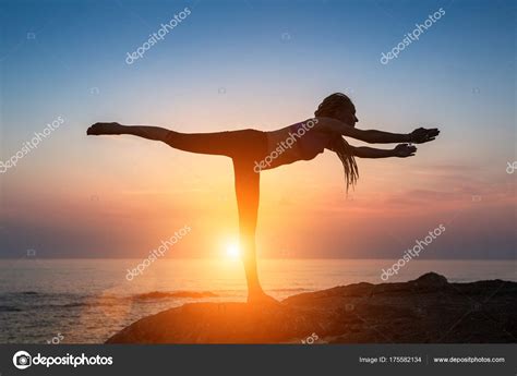 Gymnastics On The Beach Sunset