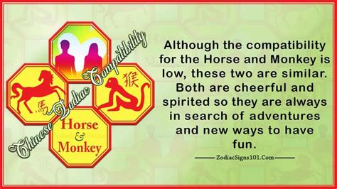 Horse Monkey Compatibility: Too Much Work Needed - ZodiacSigns101