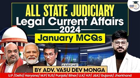 Monthly Legal Current Affairs 2024 January 2024 Important Judiciary