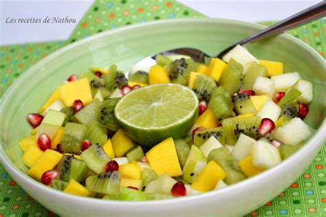 Recette De Salade De Fruits Mangue Grenade Kiwi