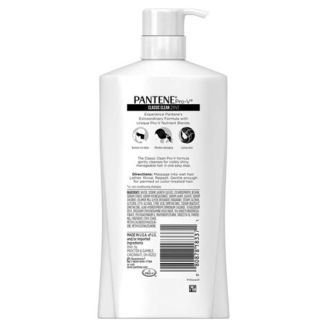 Pantene ProV Classic Clean 2In1 Shampoo ShampooIdeas Conditioning