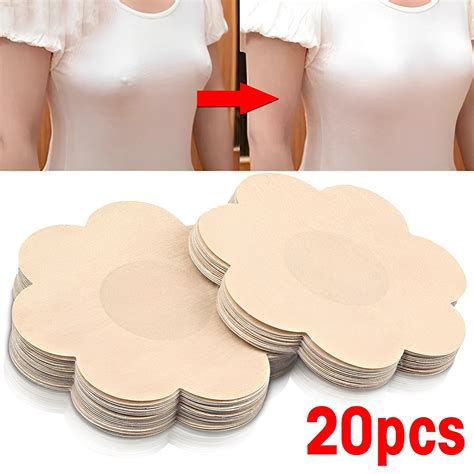 20pcs Invisible Stickers Nipples Covers Women Invisible Bra Breast Lift