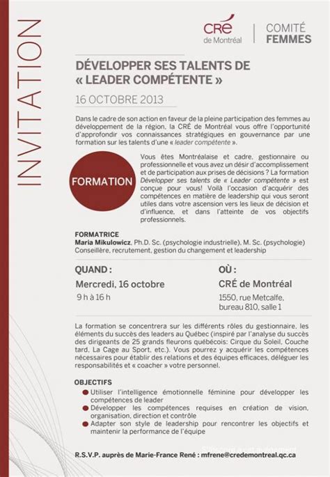 Formation D Velopper Ses Talents De Leader Comp Tente Cd Acf