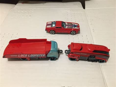 Hot Wheels Carro Trem Engate Vagão e Carrega Carrinho Red Cars Hot Wheels Brinquedo para