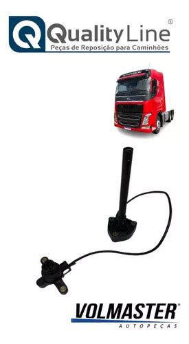 Sensor Nível E Temperatura Óleo Carter Para Volvo Fh Fm Nh