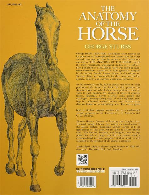 The Anatomy Of The Horse Stubbs George 9780486234021 Books Amazonca