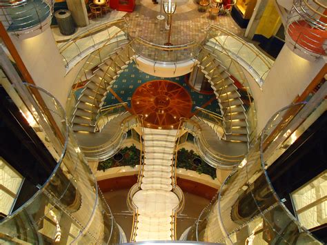 Staircase Inside Royal Caribbean Voyager Of The Seas Cruise Ship Very Titanic Esque Cruise