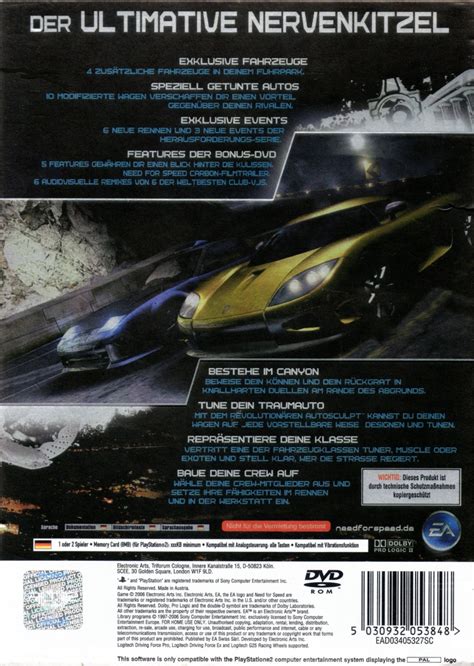 Need For Speed Carbon Collector S Edition Ps Cover