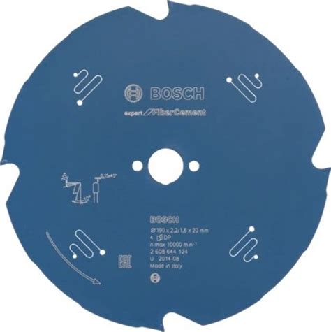 Bosch Expert For Fiber Cement Lama Per Sega Circolare 190x20 Mm Per