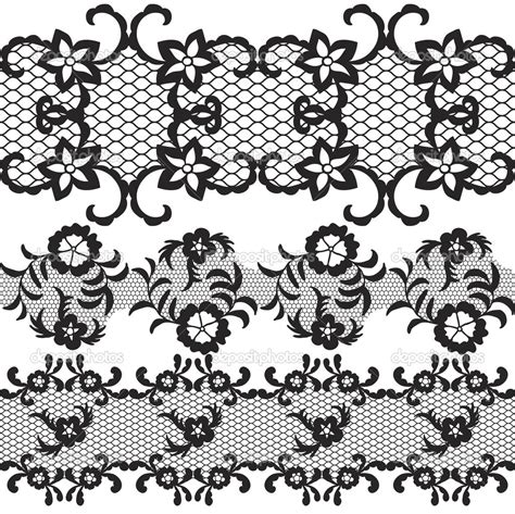 Set Of Beautiful Lace Vector Trims Stock Vector By Comotom0 29527037