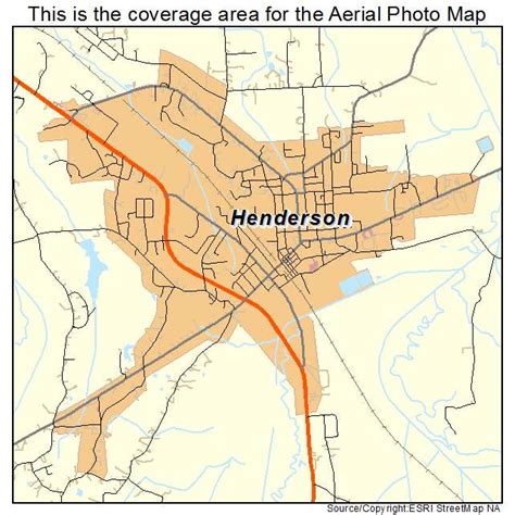 Aerial Photography Map of Henderson, TN Tennessee