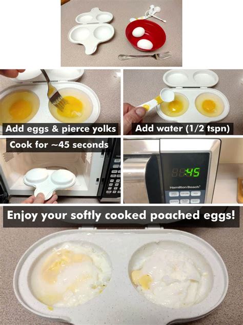 Microwave Egg Poacher Instructions | The Royal Blondie