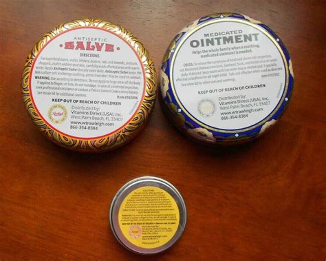 Rawleigh Antiseptic Salve Oz Oz Tin Medicated Ointment