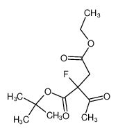 Ácido 2 acetil 2 fluoro succínico 1 terc butil éster 4 etil éster CAS