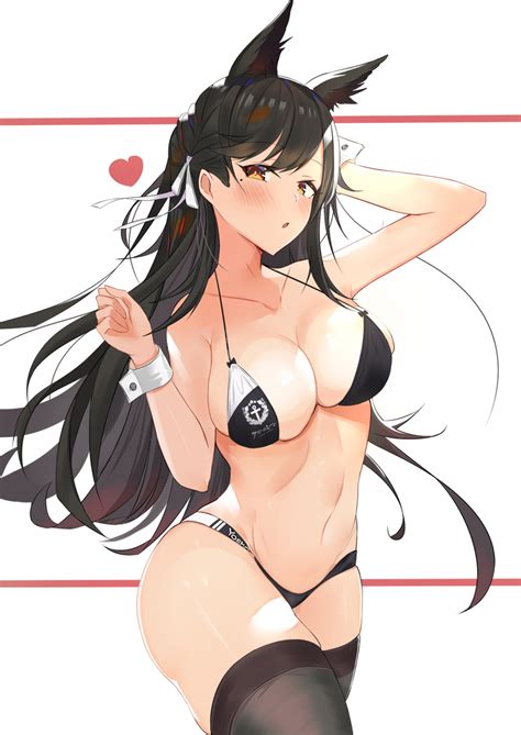 Anime Ero Swim Atago Azur Lane Atago Bilan Hangxian Anime