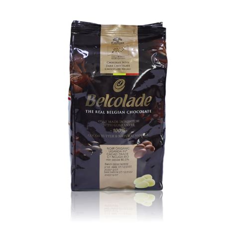 Belcolade Noir Organic Uganda Cacao Trace Puratos