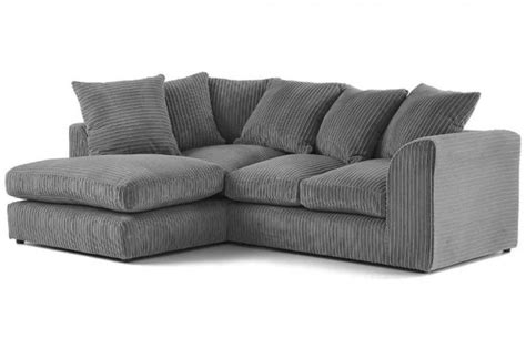 Byron Grey Fabric Lhc Corner Sofa Furnitureinstore