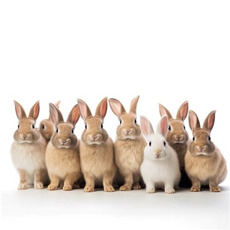 Premium AI Image | group of rabbits